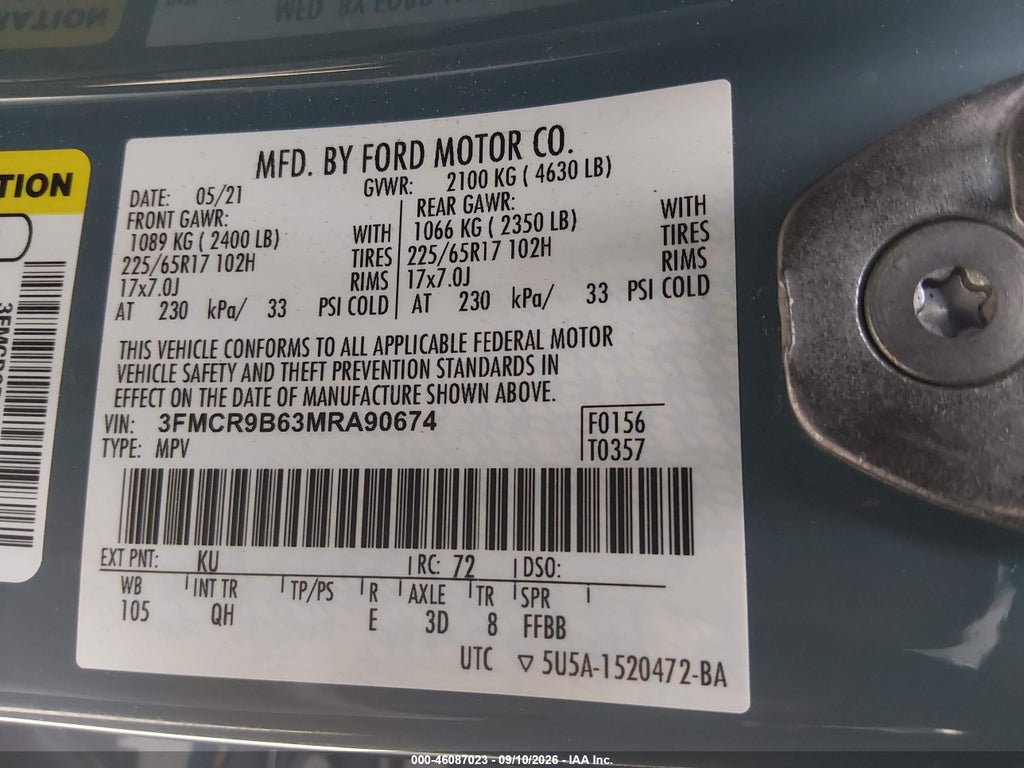 2021 Ford Bronco Sport BIG Bend photo 9