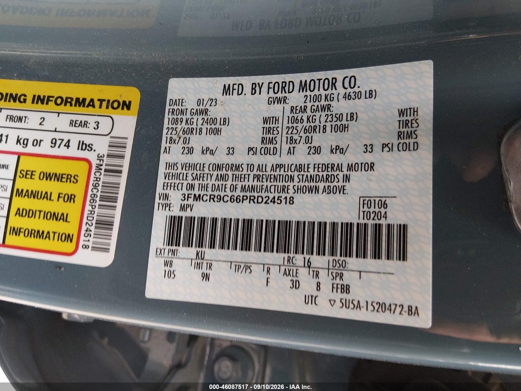 2023 Ford Bronco Sport Outer Banks photo 9
