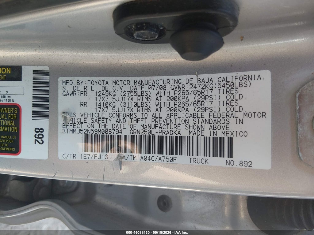 2009 Toyota Tacoma Base V6 photo 9