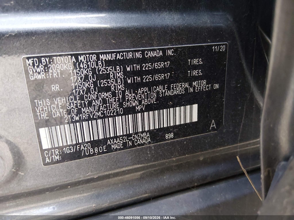 2021 Toyota RAV4 XLE photo 9
