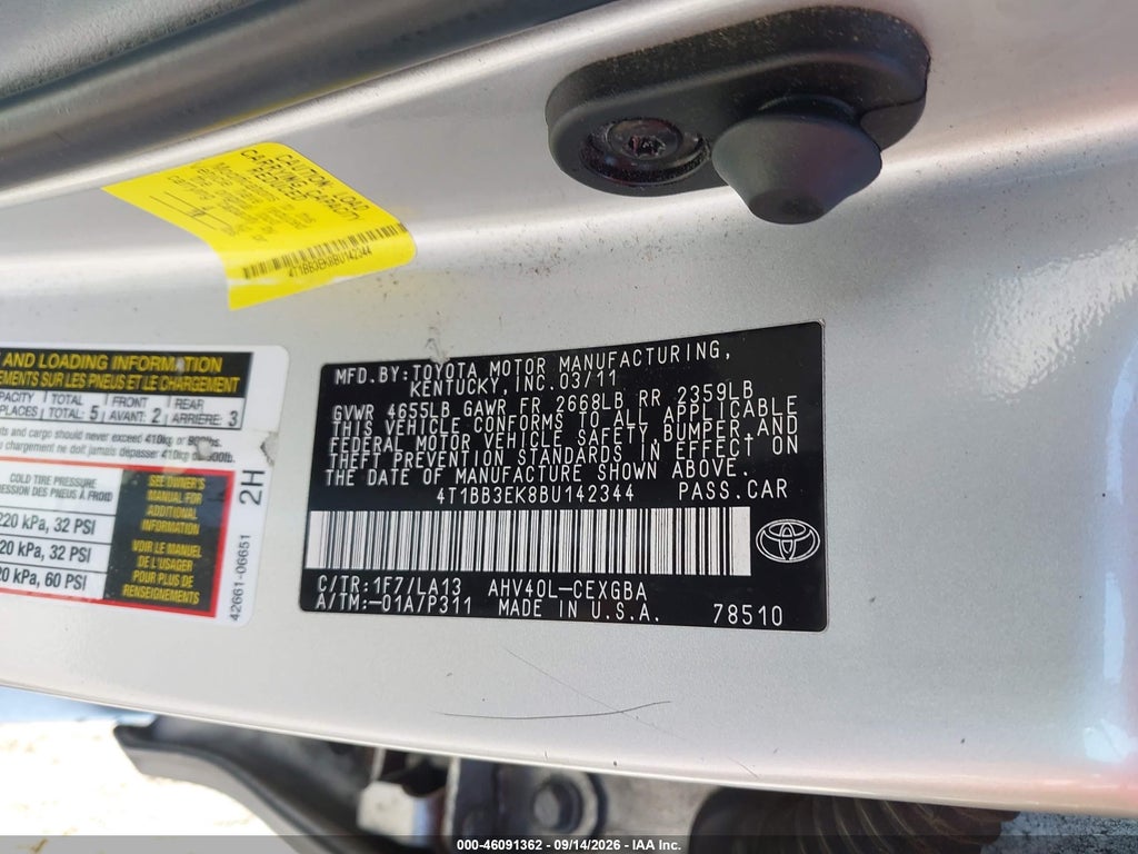 2011 Toyota Camry Hybrid photo 9