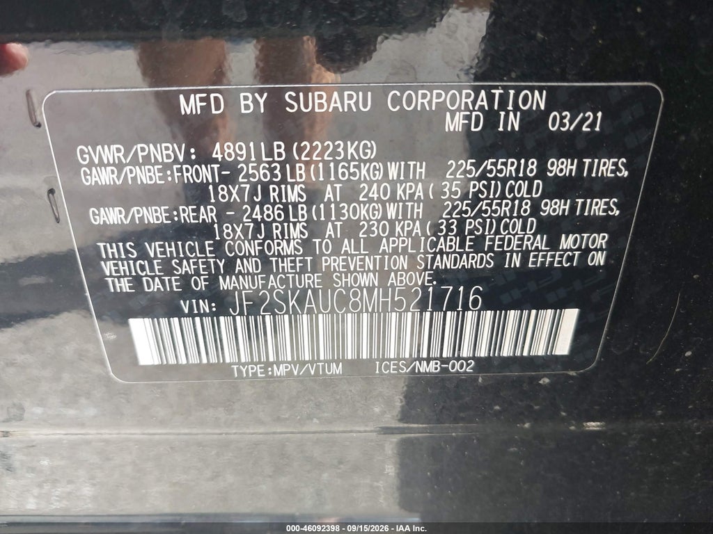 2021 Subaru Forester Limited photo 9