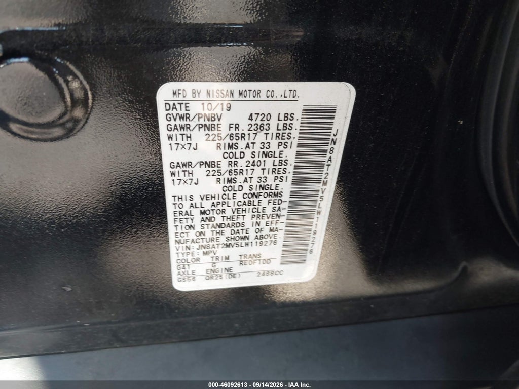 2020 Nissan Rogue SV Intelligent AWD photo 9