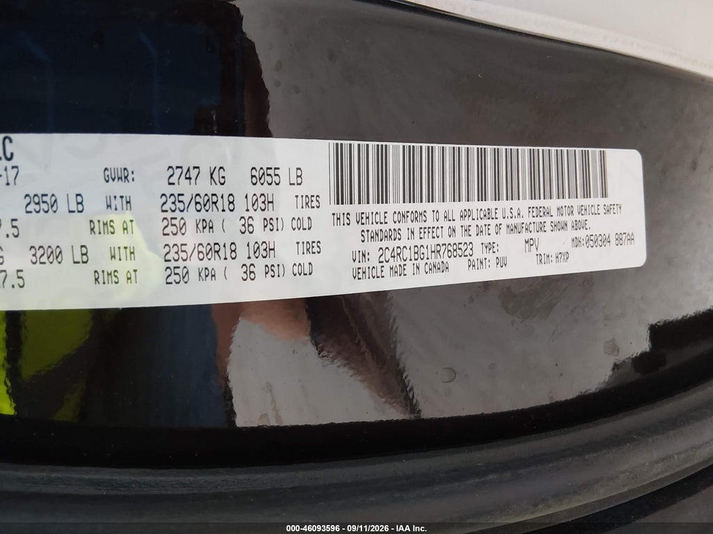 2017 Chrysler Pacifica Touring Plus photo 9