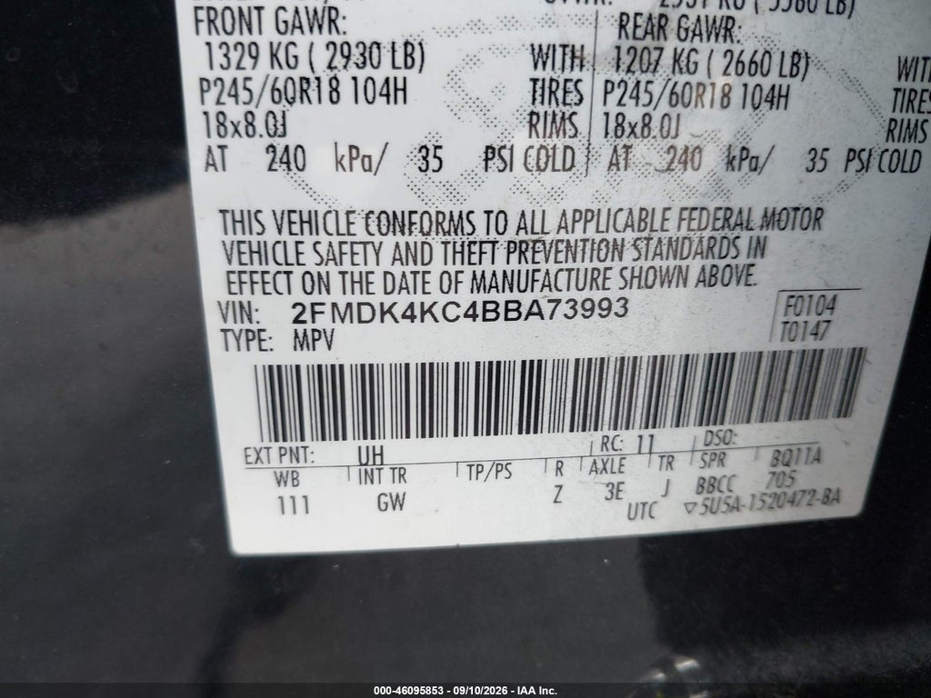 2011 Ford Edge Limited photo 9