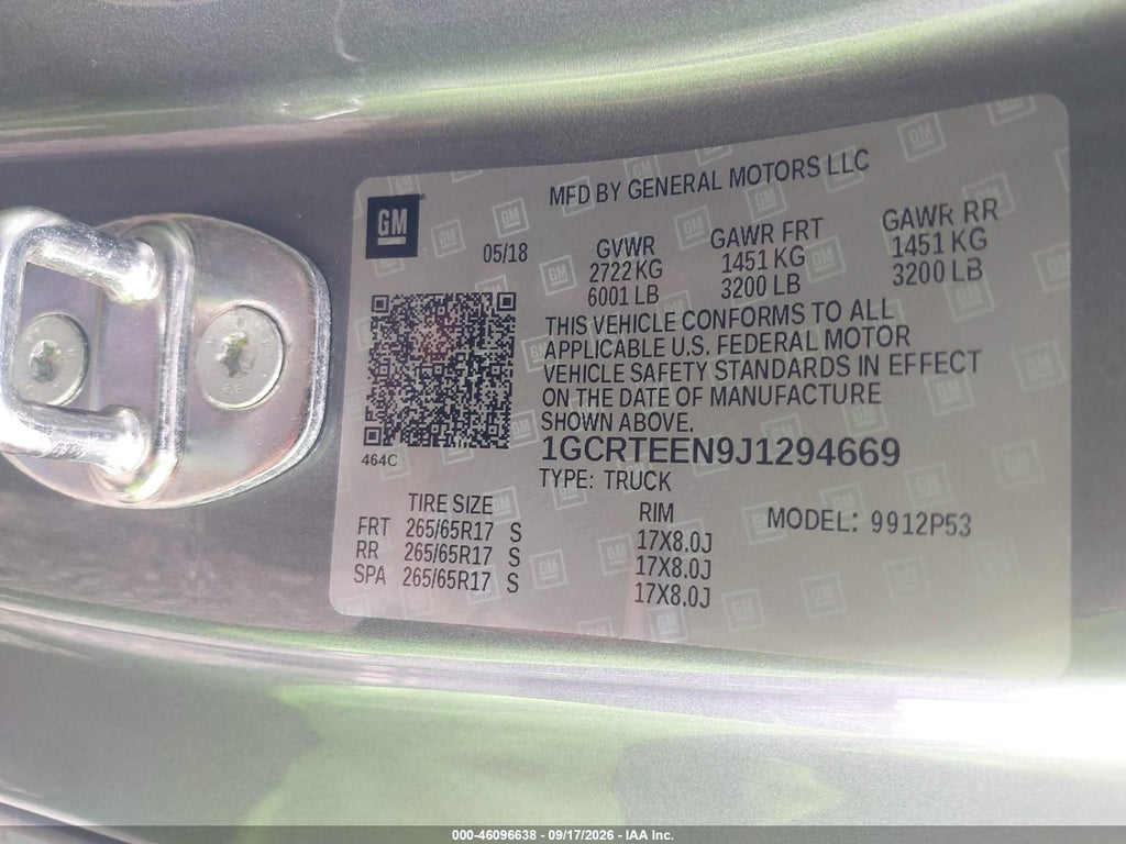 2018 Chevrolet Colorado ZR2 photo 9