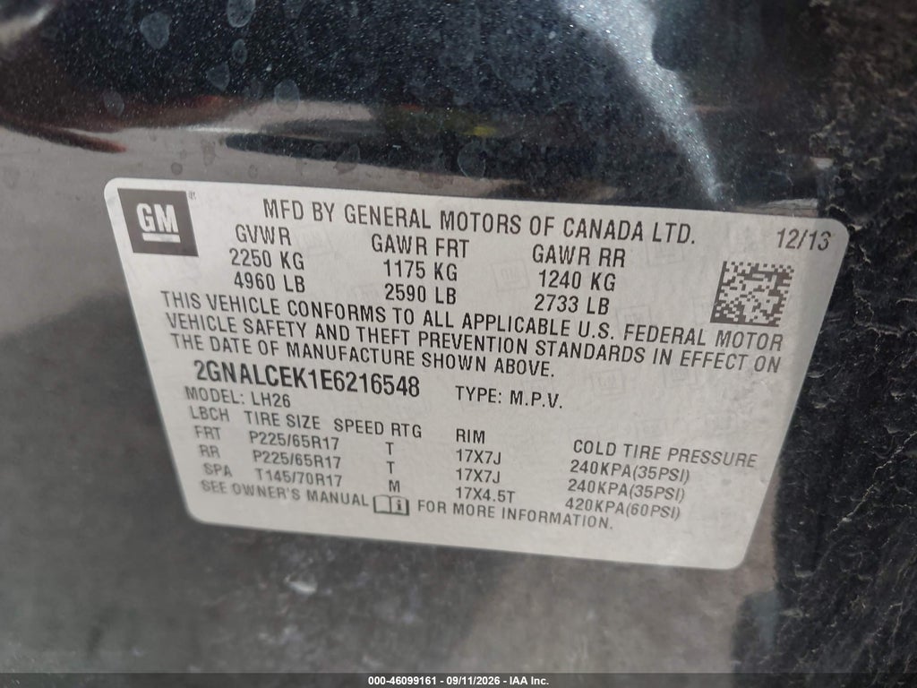 2014 Chevrolet Equinox 2LT photo 9