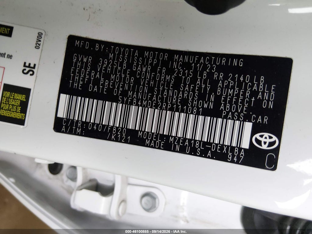 2024 Toyota Corolla LE photo 9