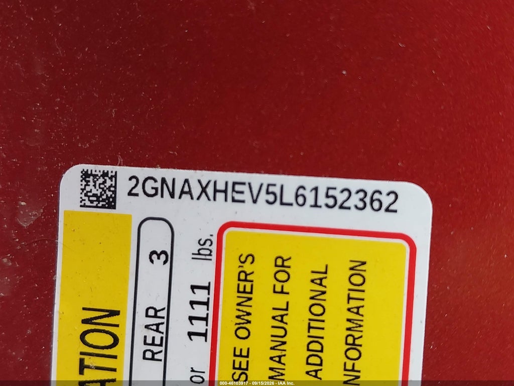 2020 Chevrolet Equinox FWD LS photo 9