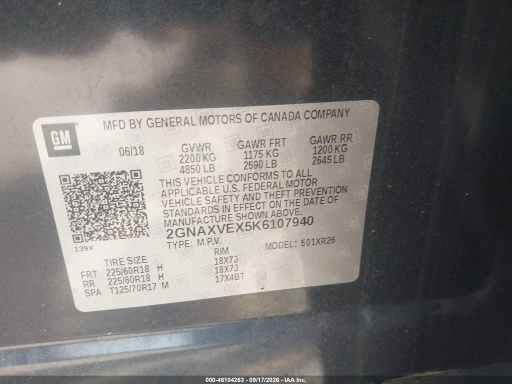 2019 Chevrolet Equinox LT photo 9