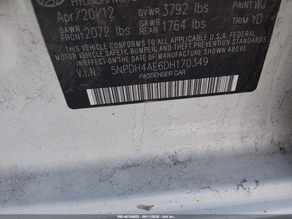 2013 Hyundai Elantra Limited photo 9