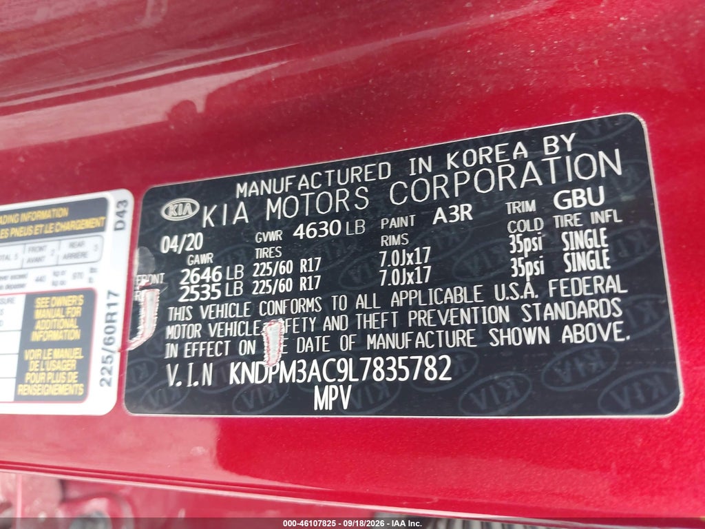 2020 Kia Sportage LX photo 9