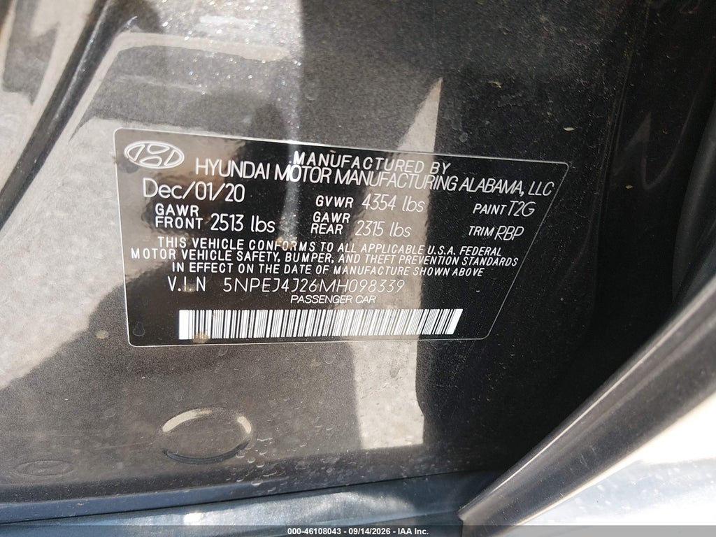 2021 Hyundai Sonata SEL Plus photo 9