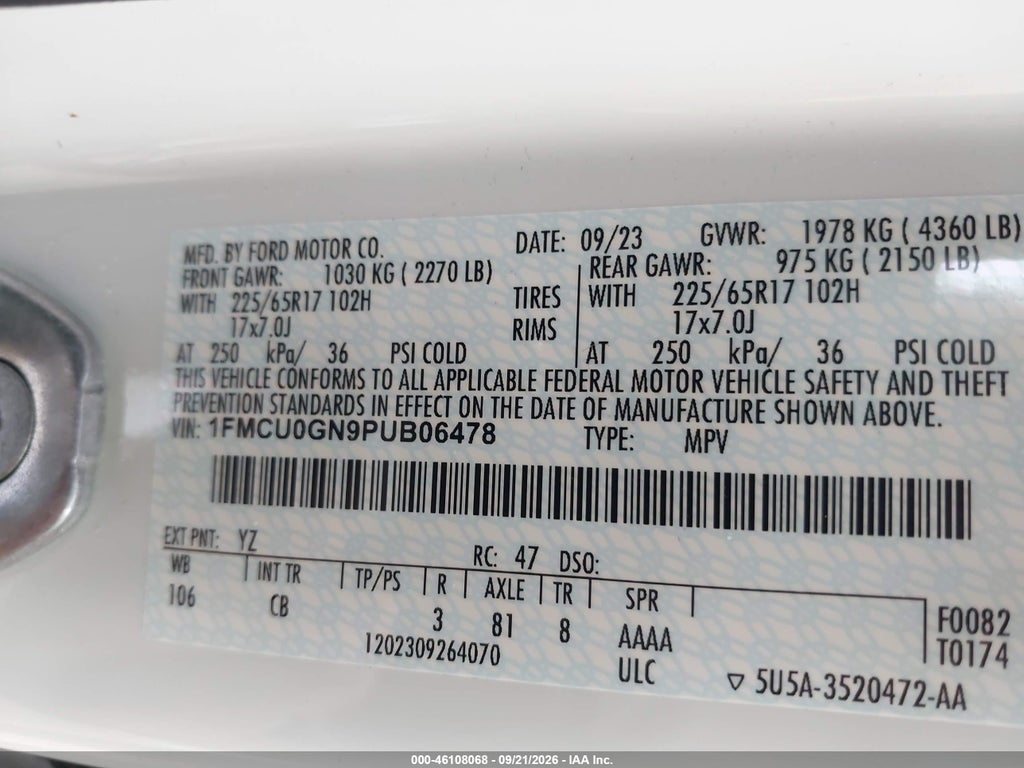 2023 Ford Escape Active photo 9