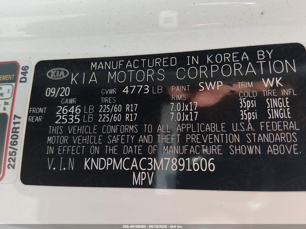2021 Kia Sportage LX photo 9