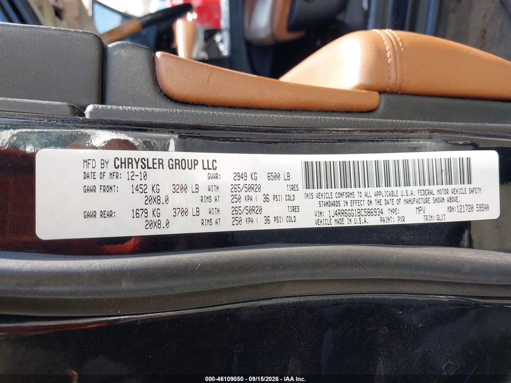 2011 Jeep Grand Cherokee Overland photo 9