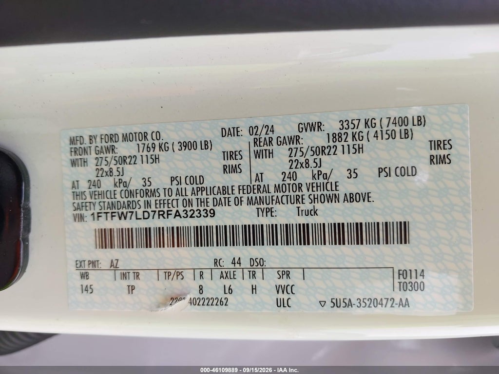 2024 Ford F-150 Platinum photo 9
