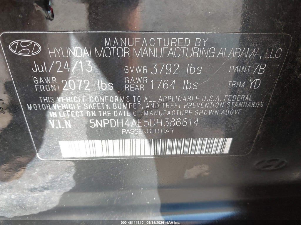 2013 Hyundai Elantra Limited photo 9