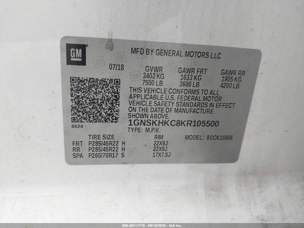 2019 Chevrolet Suburban LT photo 9