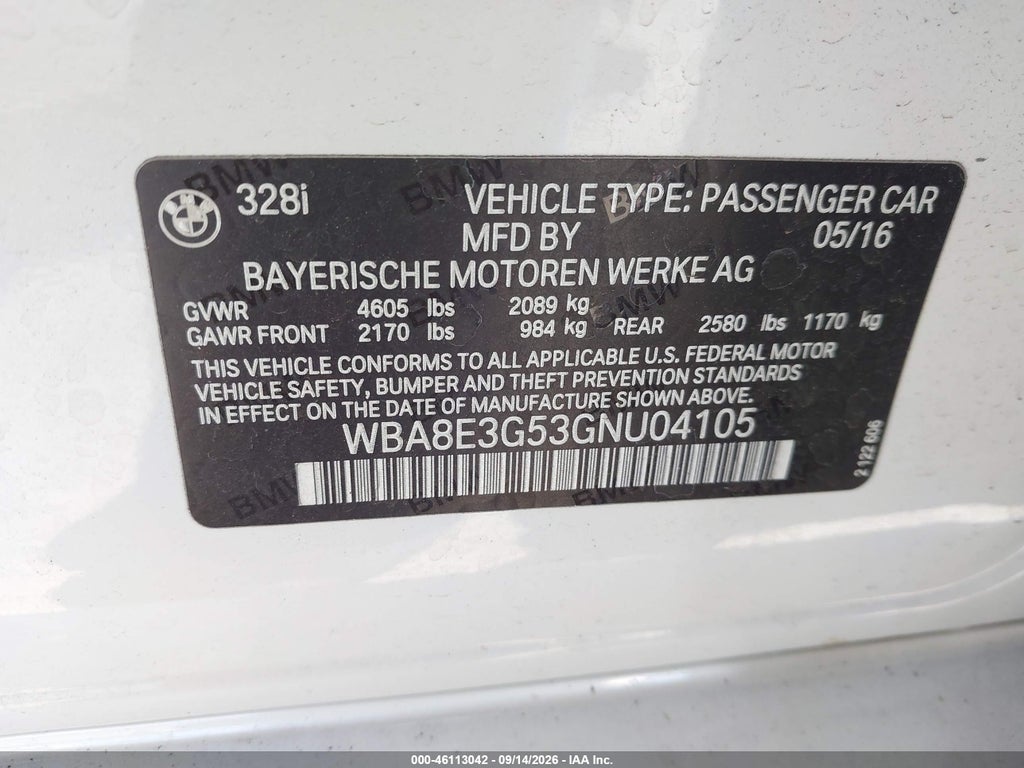 2016 BMW 328I Xdrive photo 9