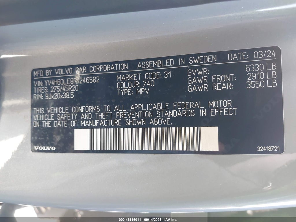 2024 Volvo XC90 Recharge Plug-IN Hybrid T8 Plus 6-Seater photo 9
