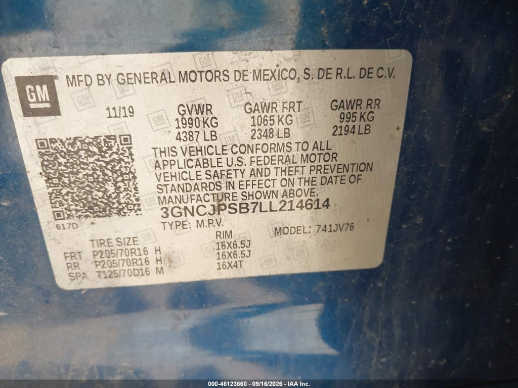 2020 Chevrolet Trax AWD LT photo 9