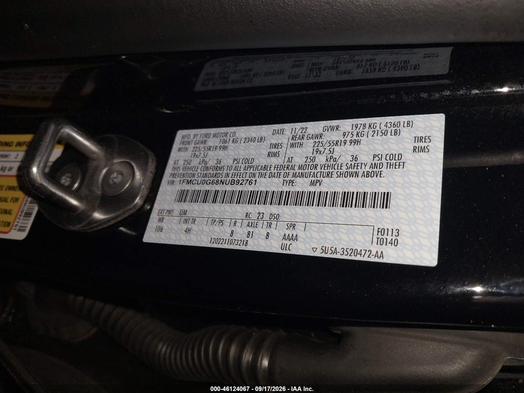 2022 Ford Escape SE photo 9