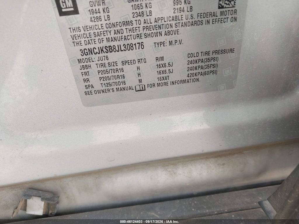 2018 Chevrolet Trax LS photo 9