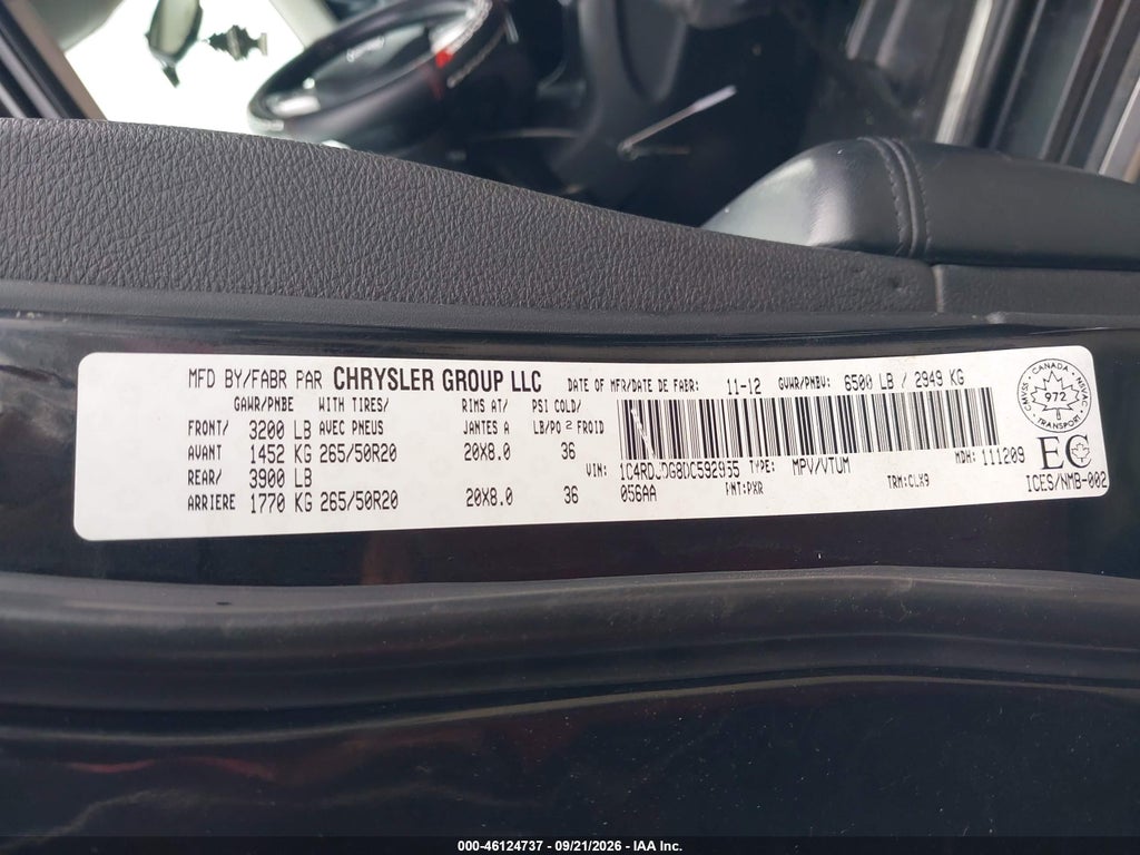 2013 Dodge Durango Crew Plus photo 9