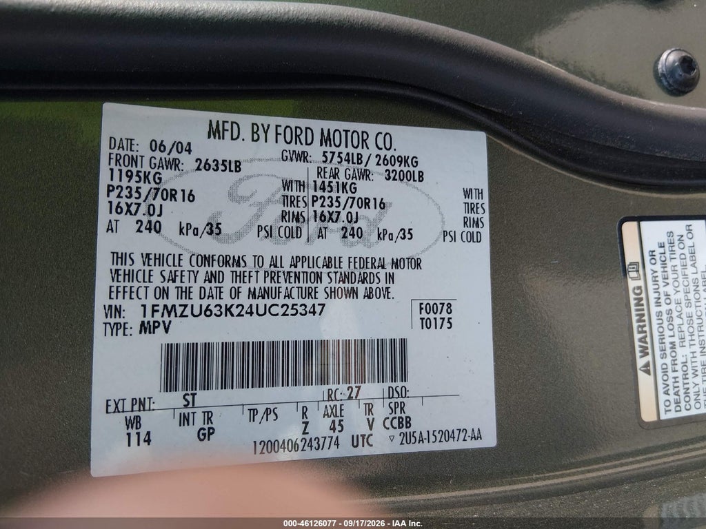 2004 Ford Explorer XLT photo 9