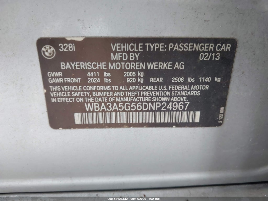 2013 BMW 328I photo 9