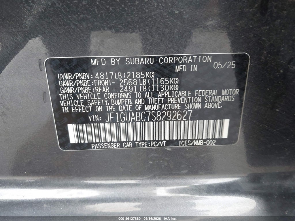 2025 Subaru Impreza Base 5-Door photo 9