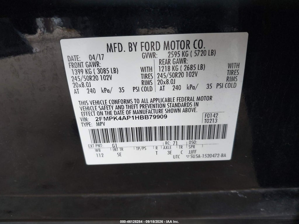 2017 Ford Edge Sport photo 9