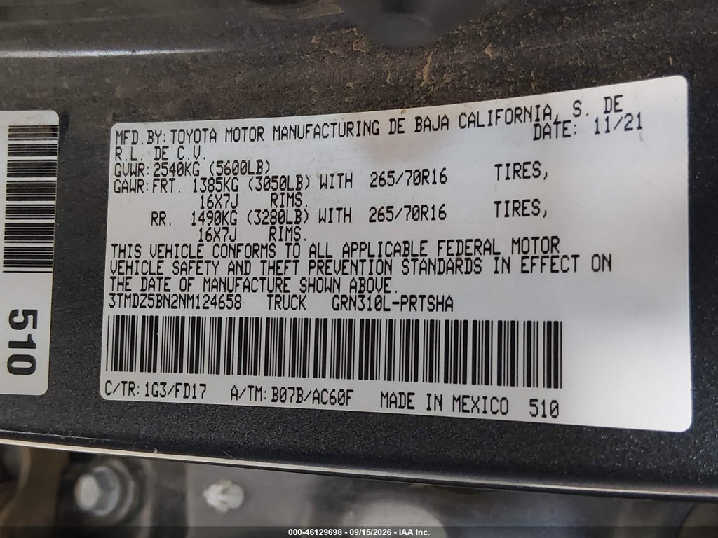 2022 Toyota Tacoma TRD OFF Road photo 9