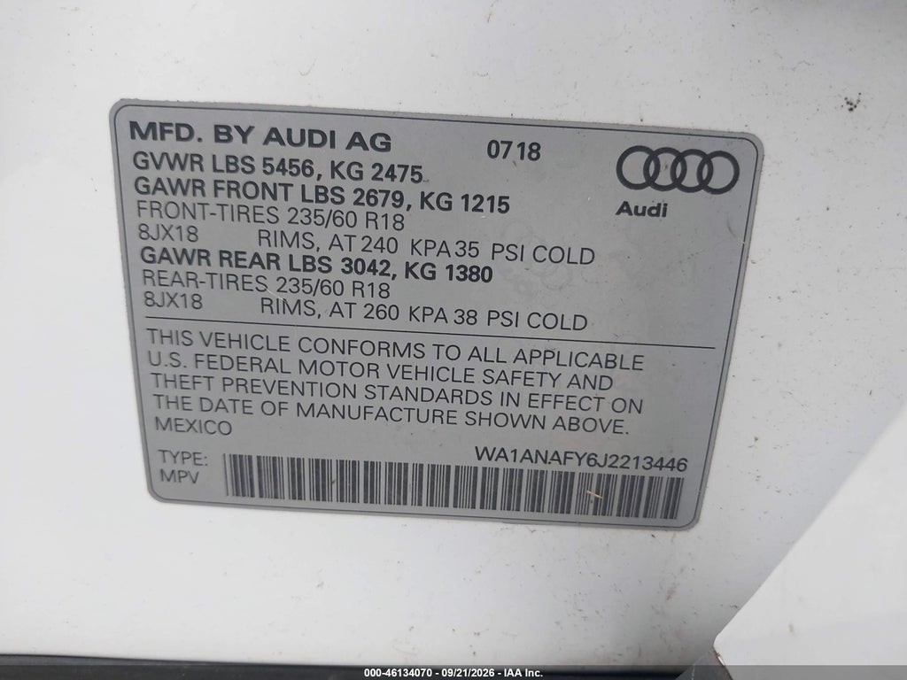 2018 Audi Q5 2.0T Premium/2.0T Tech Premium photo 9