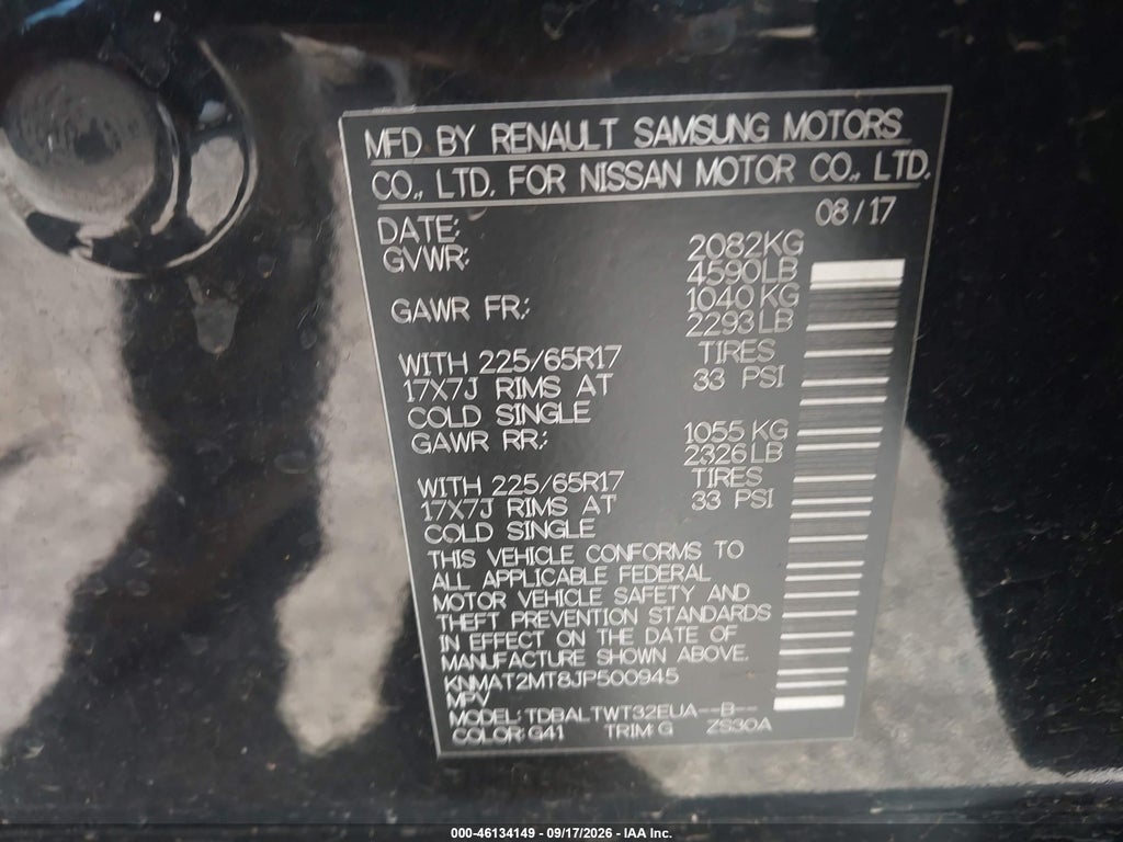2018 Nissan Rogue SV photo 9