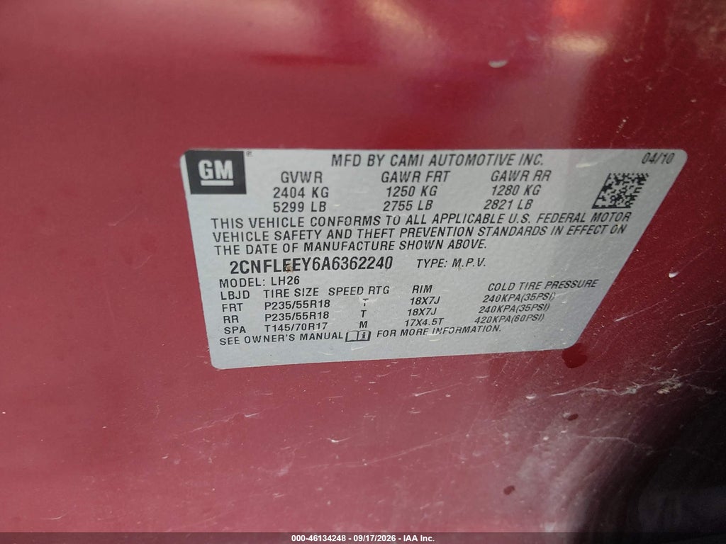 2010 Chevrolet Equinox LT photo 9