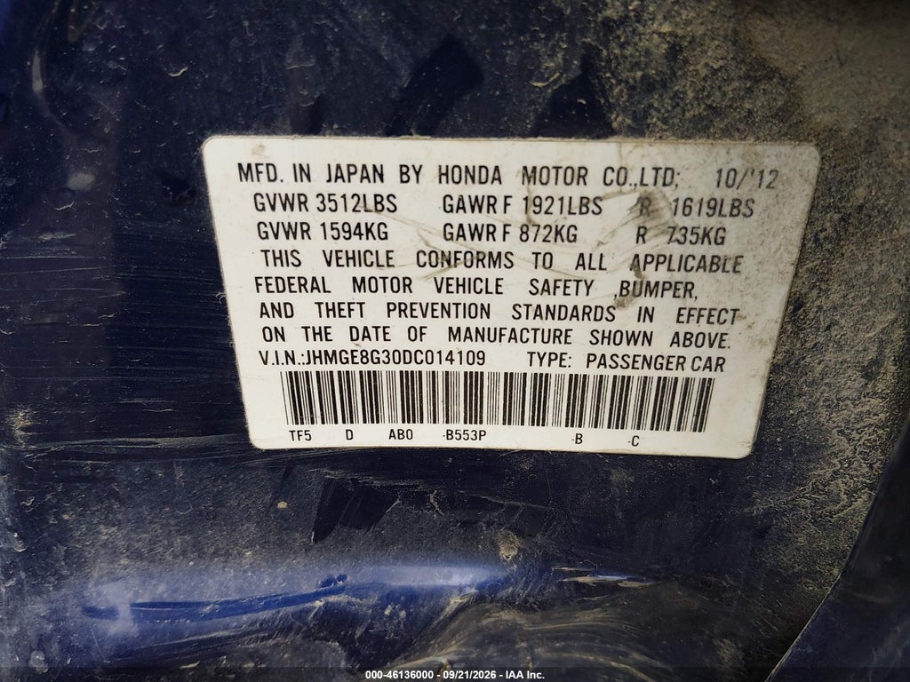 2013 Honda Fit photo 9