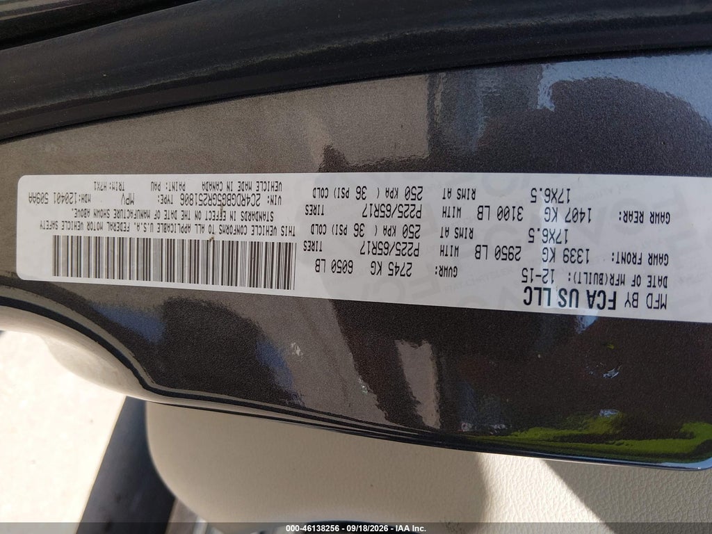 2016 Dodge Grand Caravan American Value PKG photo 9