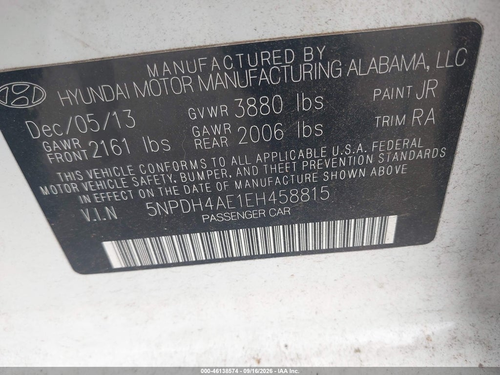 2014 Hyundai Elantra SE photo 9