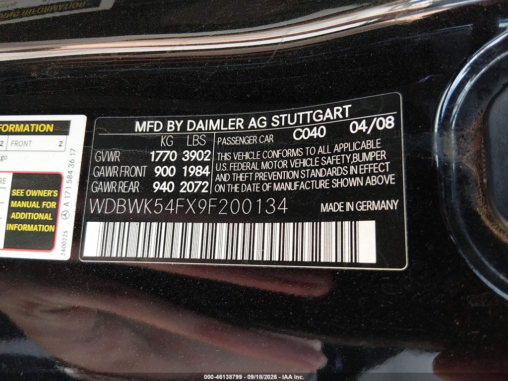 2009 Mercedes-Benz SLK 300 photo 9