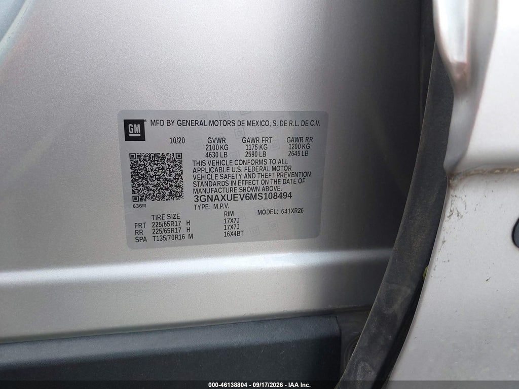 2021 Chevrolet Equinox AWD LT photo 9