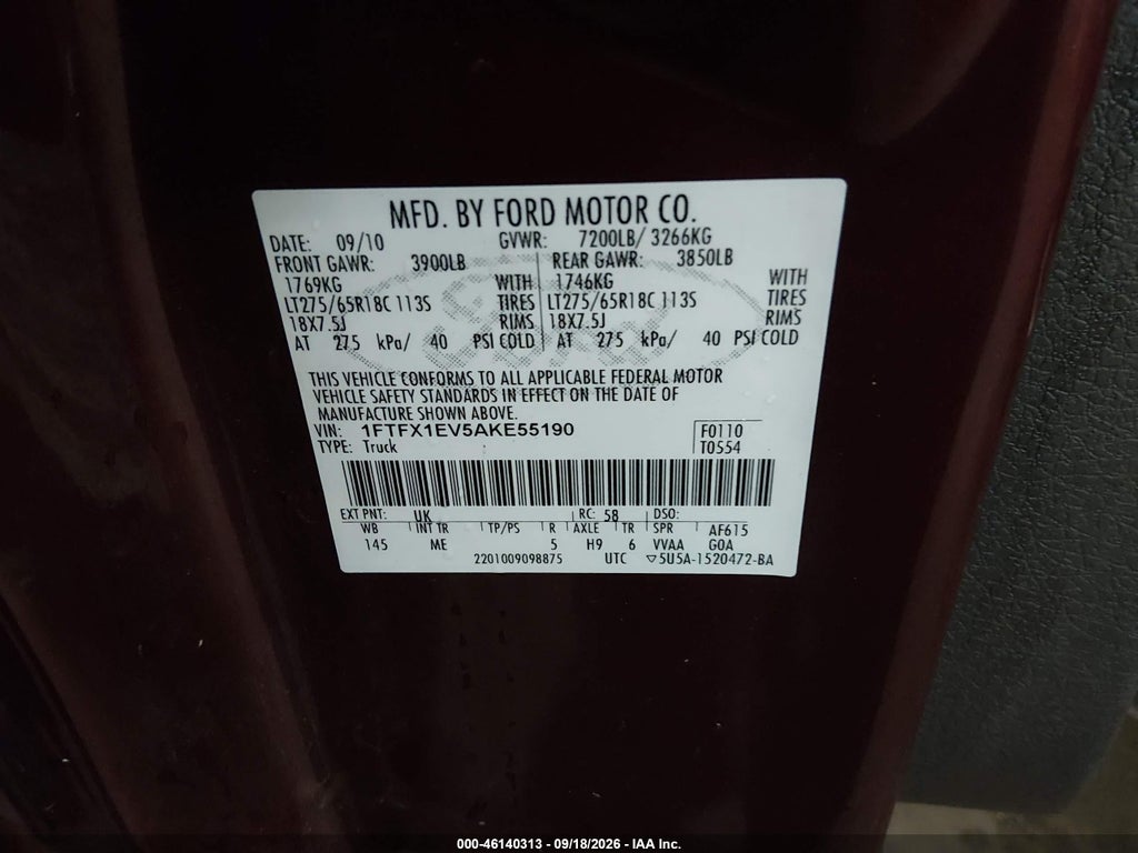 2010 Ford F-150 FX4/Lariat/XL/XLT photo 9