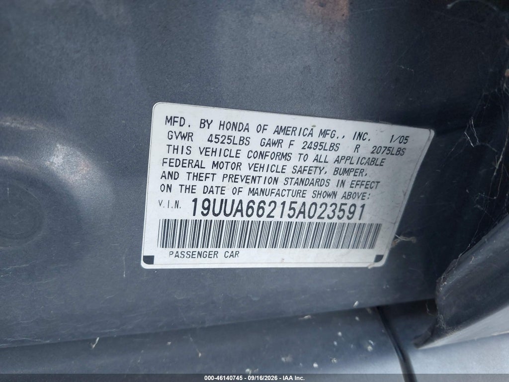 2005 Acura TL photo 9