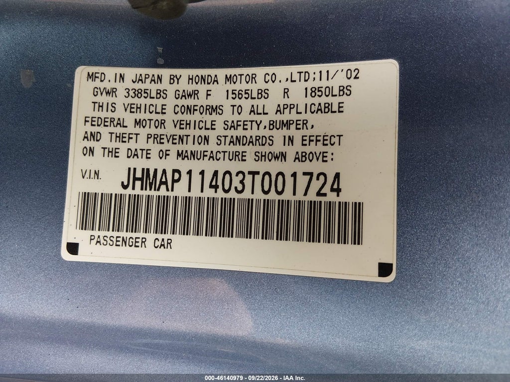 2003 Honda S2000 photo 9