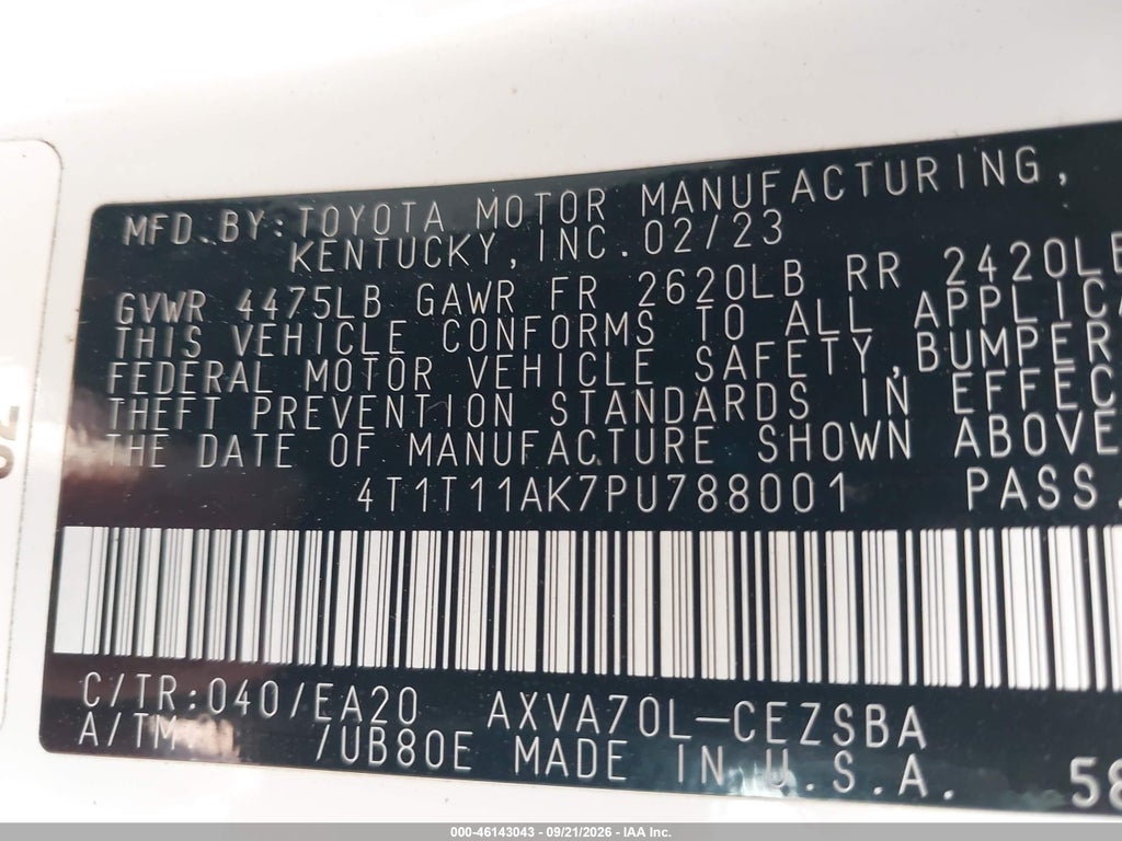 2023 Toyota Camry SE photo 9