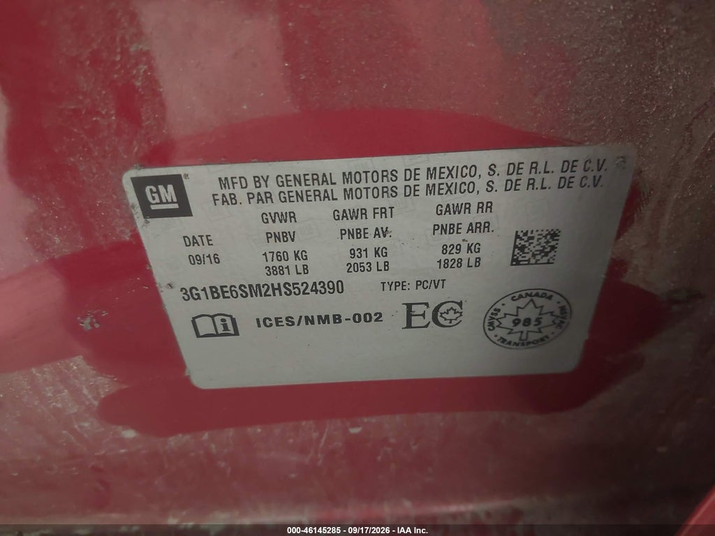 2017 Chevrolet Cruze LT Auto photo 9