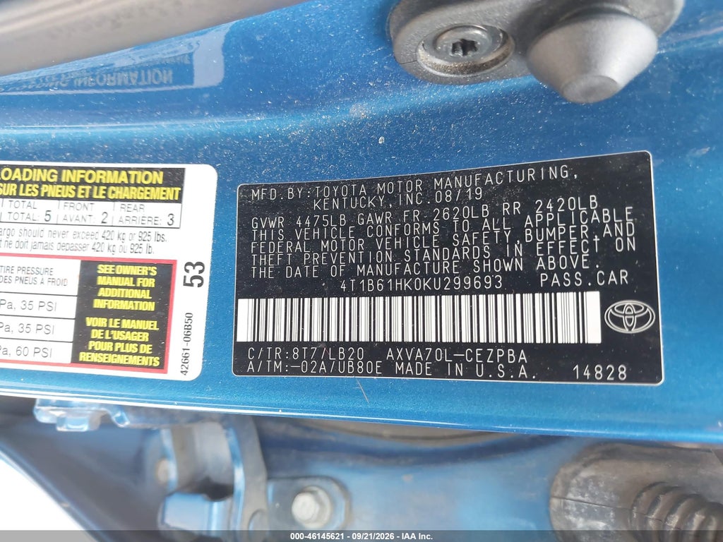 2019 Toyota Camry XSE photo 9