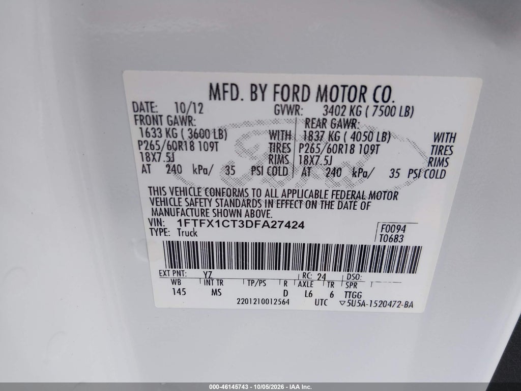 2013 Ford F-150 XLT photo 9