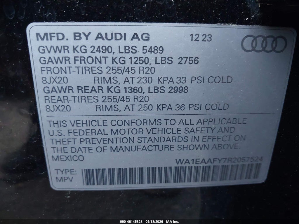 2024 Audi Q5 Premium Plus 45 Tfsi S Line Quattro photo 9